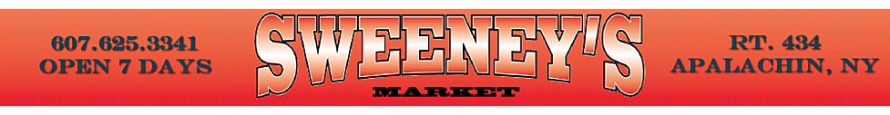 Join Rich at Sweeney’s Market in Apalachin