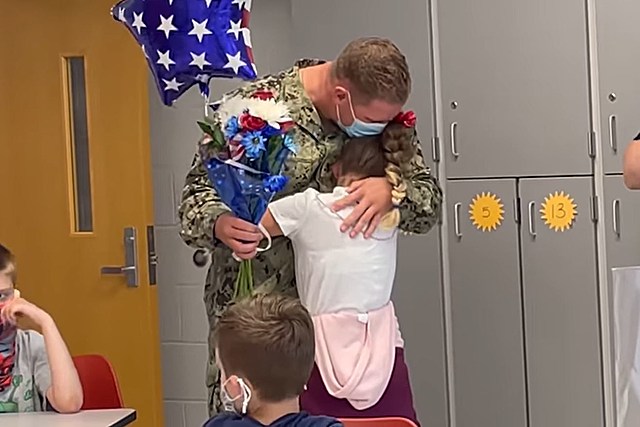 VIDEO: Watch As Binghamton, New York Soldier Reunites With Daughter At School